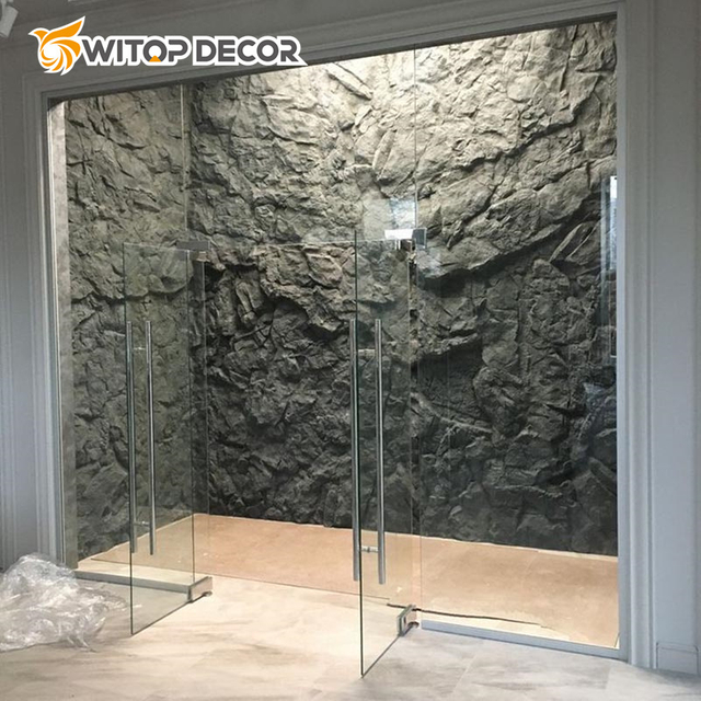 Witop OEM Factory Wholesale PU Exterior Foam Faux Stone House Siding Exterior Wall Stone Panels