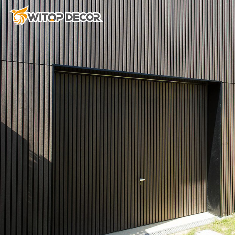 Modern Design WPC Wall Panel Waterproof Wood Grain Fluted WPC Wall Cladding