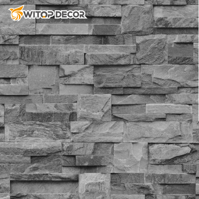 New Design 3D Wall Decorative Foam Board Artificial PU Feather Stone Panel