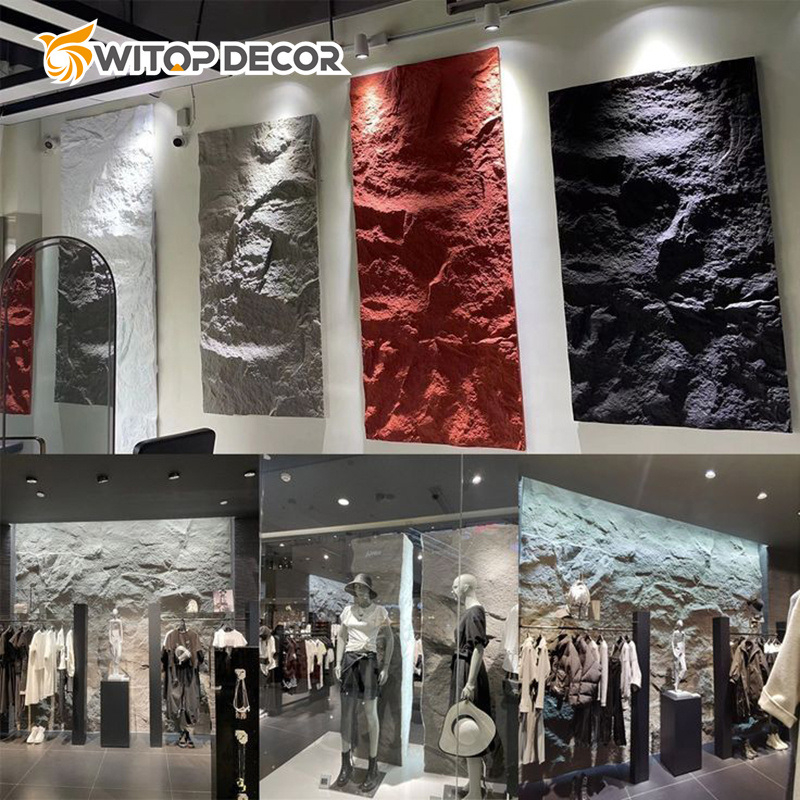 Artificial Lightweight PU Faux Stone Polyurethane Cultural Wall Panel