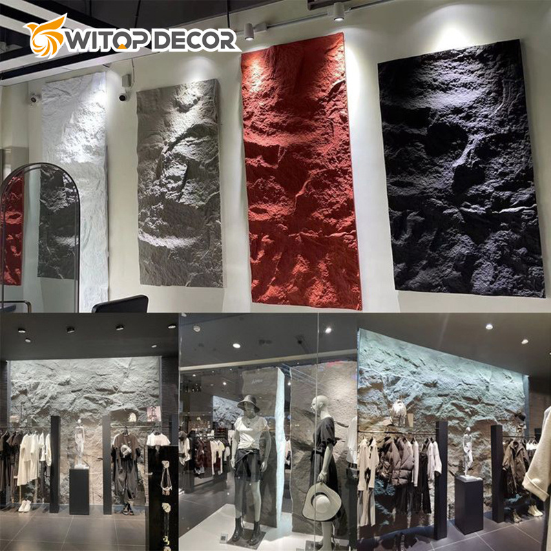 Artificial Lightweight PU Faux Stone Polyurethane Cultural Wall Panel