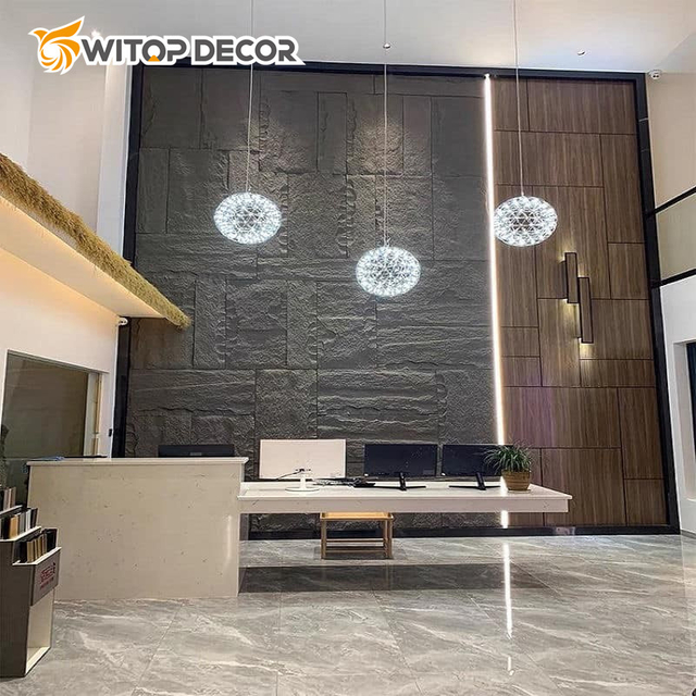 Outdoor Waterproof Polyurethane Mushroom Stone Decoration PU Stone Wall Panel