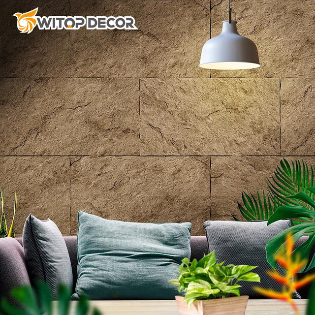 Lightweight White PU Stone Interior and Exterior Wall Decor Artificial Polyurethane Stone Panel PU Faux Stone