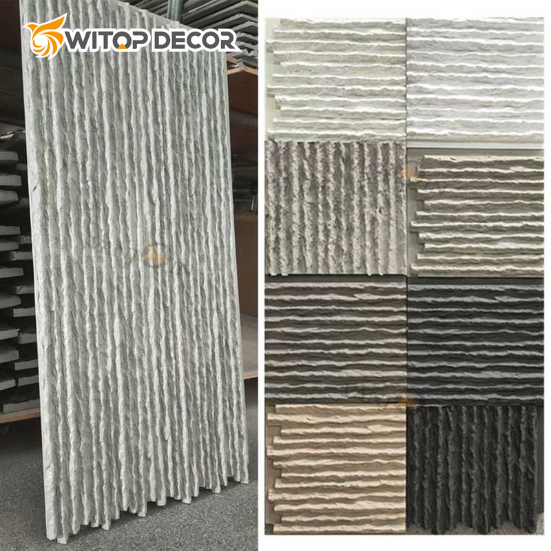 Light Weight Waterproof PU Faux Stone for Restaurant Hotel Decor