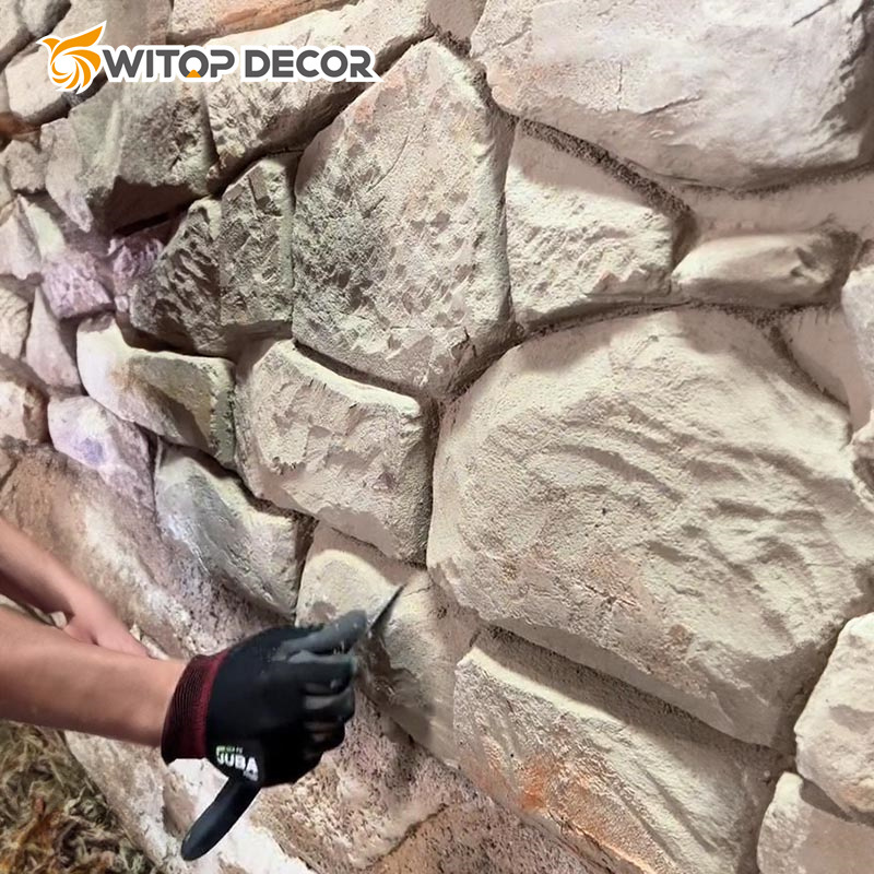 High Quality Culture Mushroom Stone External and Internal PU Stone Wall Panel Cladding