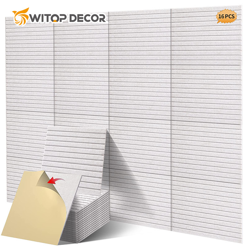 White Large Perforated Music Proof Wall Studio Acoustic Sound Panels