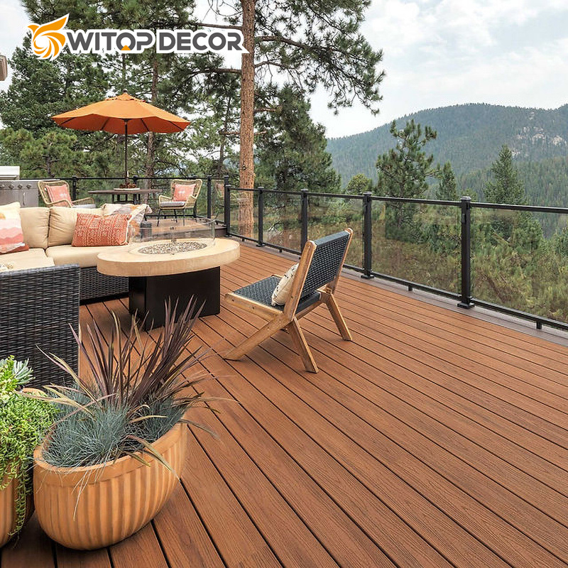 New Co-Extrusion Outdoor Anti-Mite WPC Deck Wood-Plastic Composite Deck