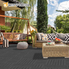 Hollow Balcony Anti-Slip Wood Plastic Composite WPC Co-Extrusion Decking