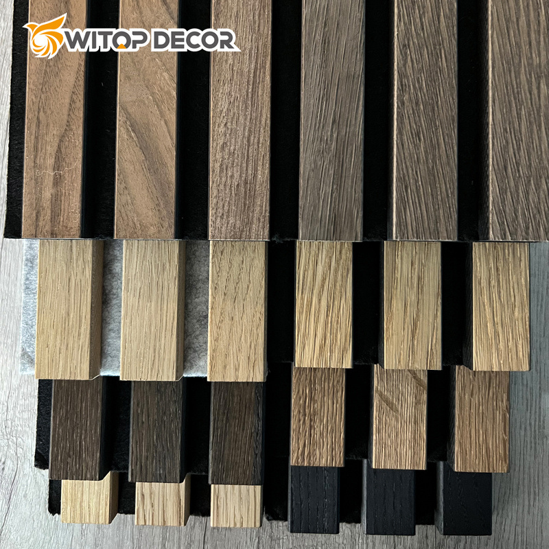 Acoustic Wooden Slat Panel, Natural Slat Soundproof Home, Office, or Studio.