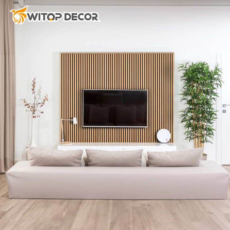 Multifunctional Pet MDF Acoustic Panels Sound Proof Wall Panels Slat Wall Panel