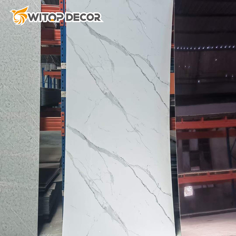 Best Decorative Waterproof UV Vinyl PVC Wall Panel Manufacture PVC Marble Sheet Board