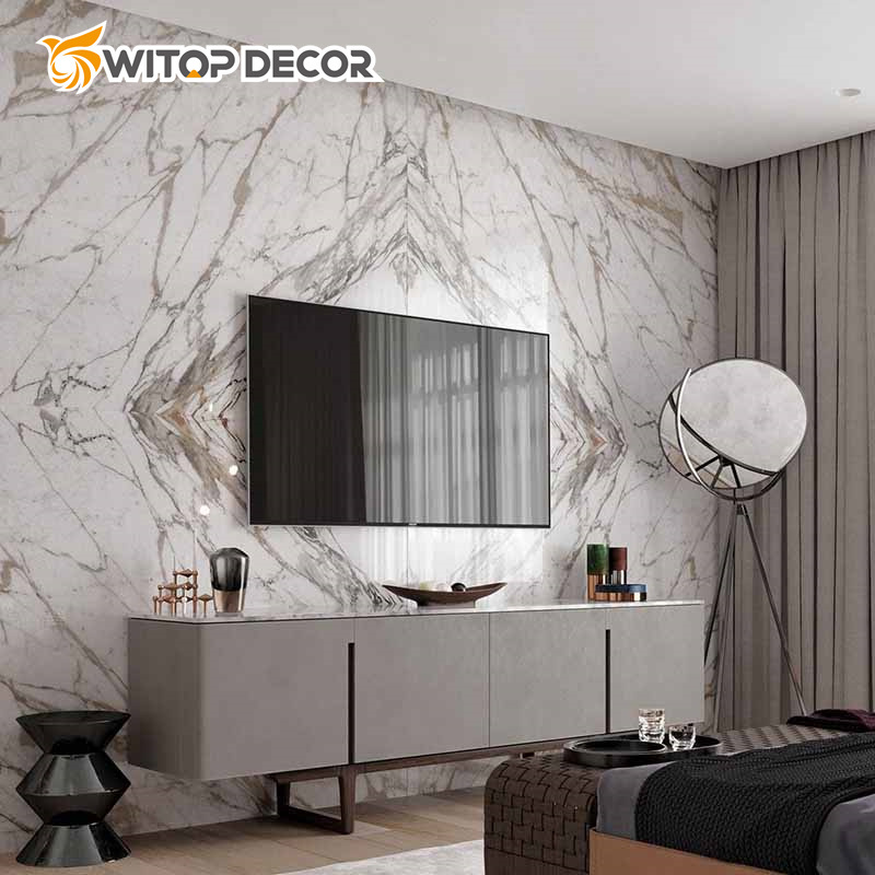 Best Decorative Waterproof UV Vinyl PVC Wall Panel Manufacture PVC Marble Sheet Board