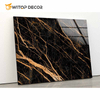 Hot Sale Marble Design Fireproof High Glossy UV PVC Marble Sheet
