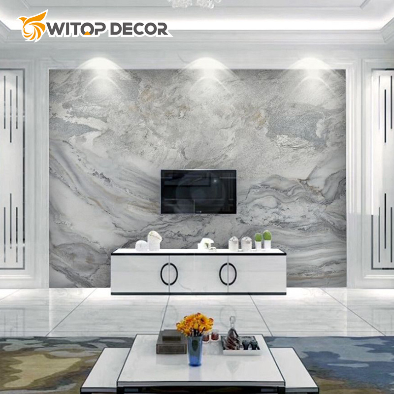 3D Design PVC Marble Sheet Marble Alternative Panel Plastic UV Sheet PVC Panel
