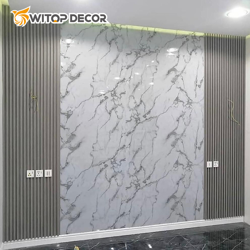 100% Anti Scratch 3D High Glossy Printing Design PVC Wall Panel