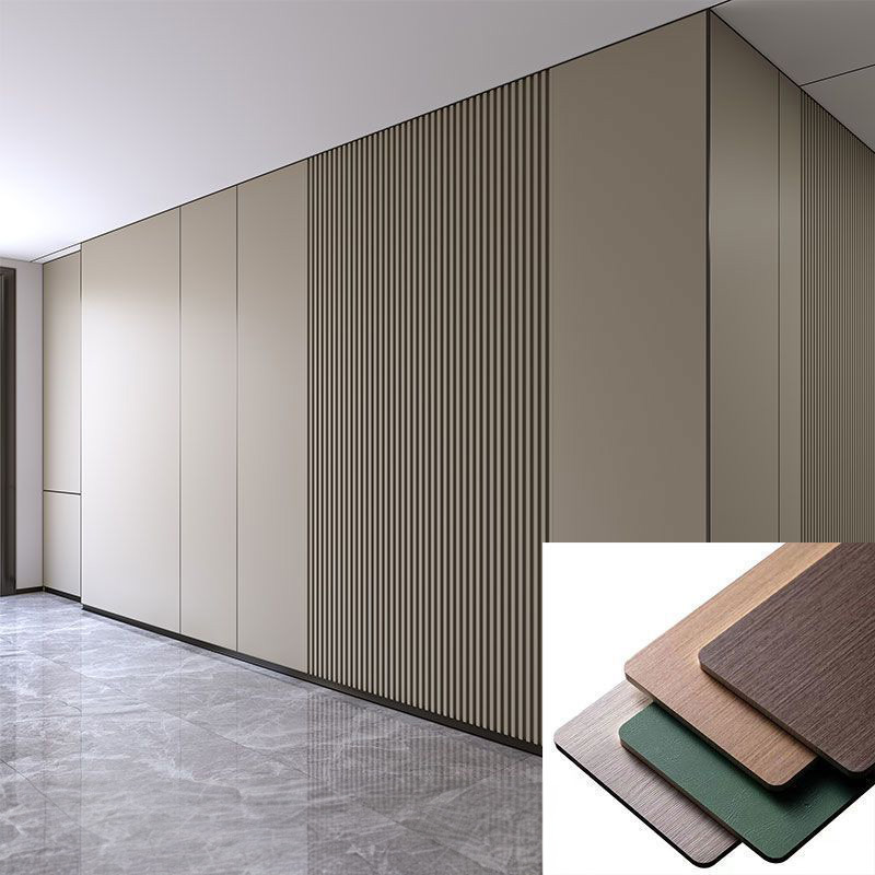 Decorative Indoor Wall Panel 5mm 8mm Thickness 1220X2440mm Bamboo Charcoal Wood Veneer