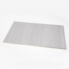 Formaldehyde Fireproof Waterproof Slatted 3D Pure Colour WPC Interior Fluted Wall Panel