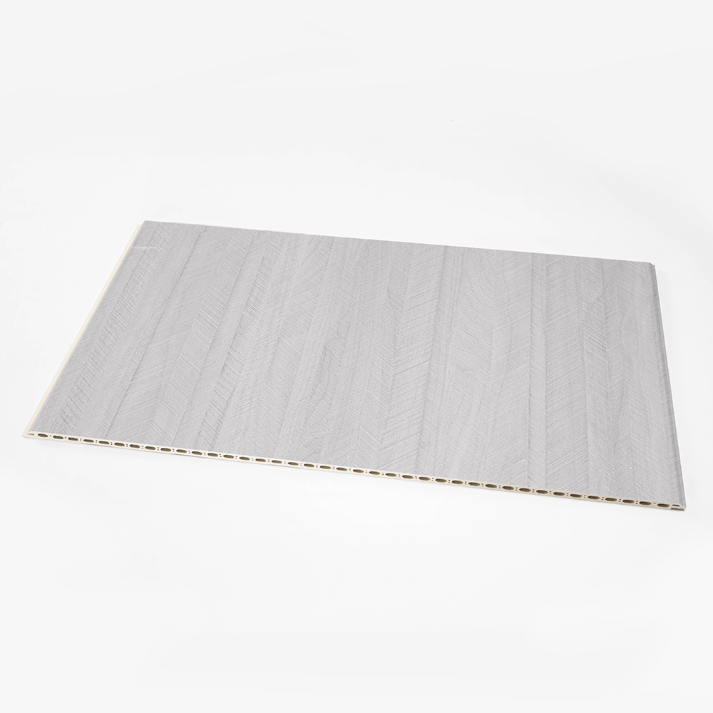 Formaldehyde Fireproof Waterproof Slatted 3D Pure Colour WPC Interior Fluted Wall Panel