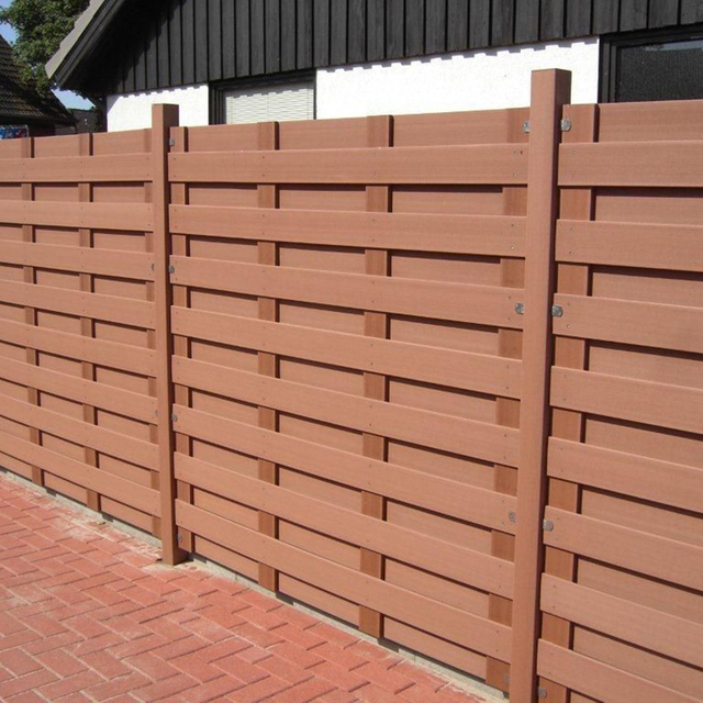 High Quality WPC Fencing Wood Plastic Composite Fence Panels Outdoor Privacy Fence Panel Garden WPC Fence