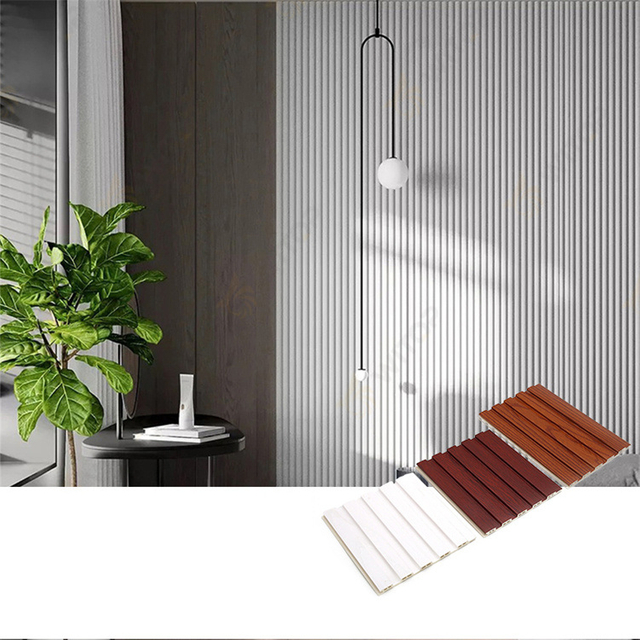 China Factory 195mm Interior Decorative WPC Ceiling Tiles PVC Wood Composite Wall Panels