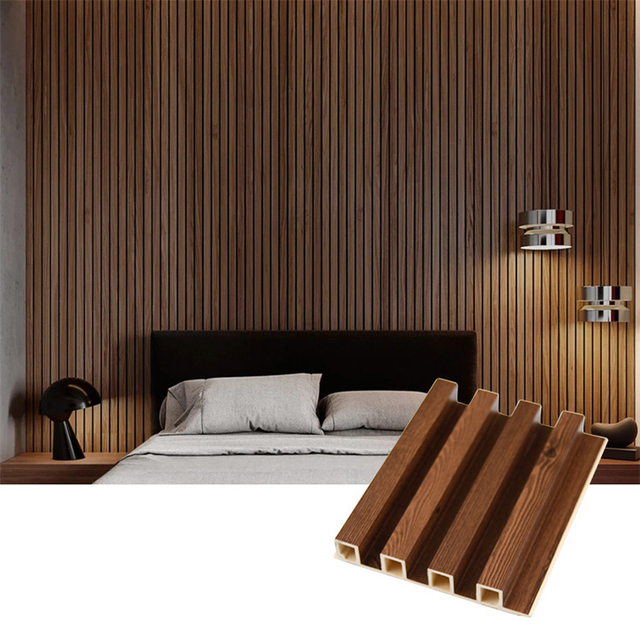 China Wholesale Water Proof Wood and Plastic Composite Fluted WPC Interior Wall Panel