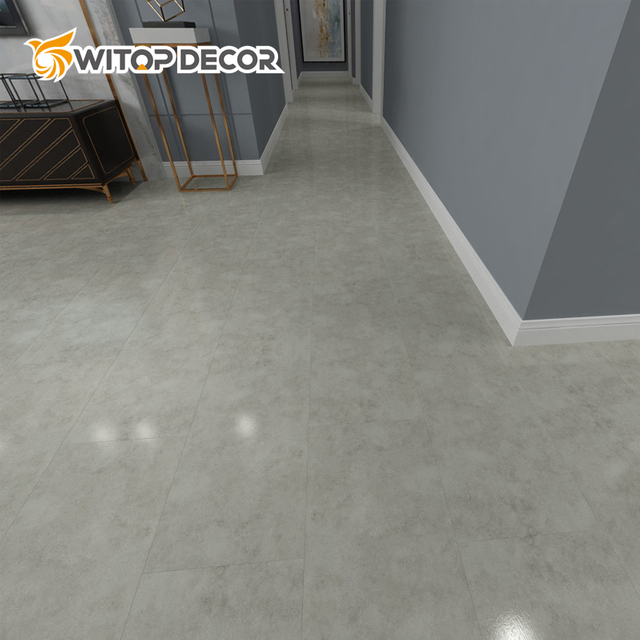 Custom Wood Grain Fireproof and Waterproof Vinyl Spc Flooring for House