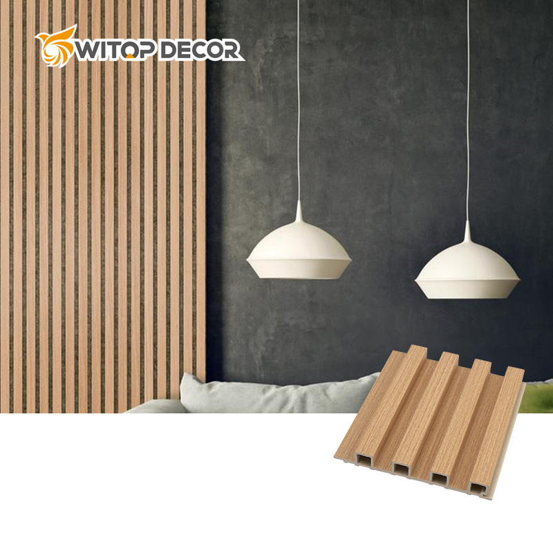 Chanta Pared WPC Factory Embossed Wooden Grains Wall Panel Cladding