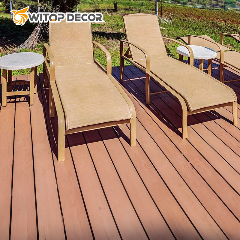 for Outdoor Use Garden Swimming Pool Hollow WPC Outdoor Decking