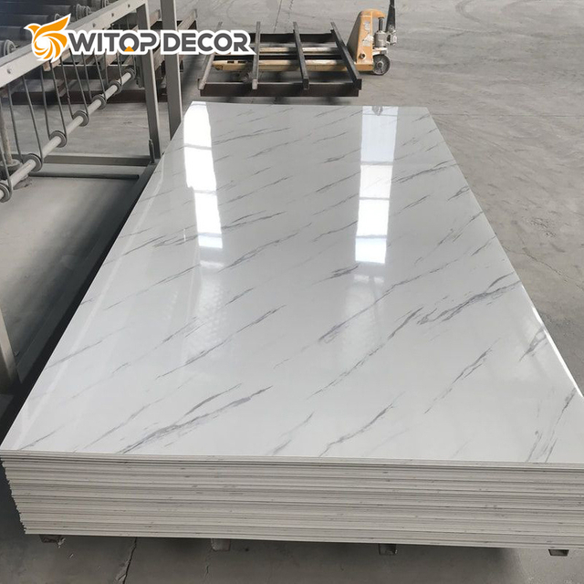 Professional Maker Factory Marble Alternative Emboss Ceiling Panel PVC UV Panels
