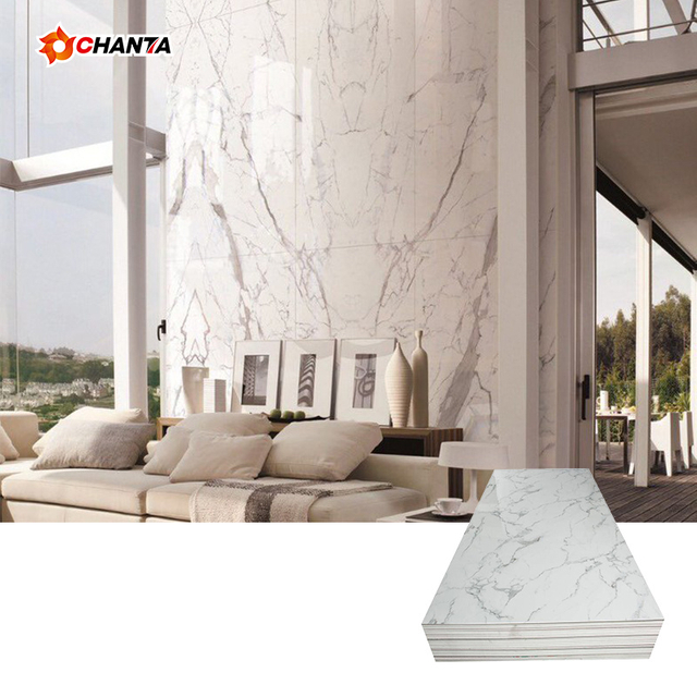 High Quality Moisture-Proof Integrated Ceilings Wall Panel Durable UV PVC Marble Sheet