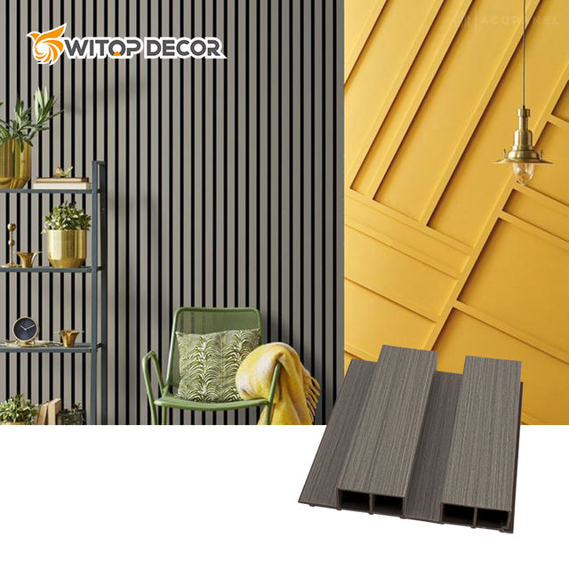 Insoul Manufacturer Sell Interior Decorative Luxury RoHS Wave Tongue and Groove WPC Flute Wall Panel