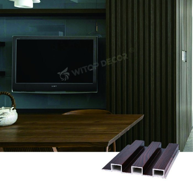 192*14mm Wood Plastic Composite Indoor WPC Wall Panel for Wall Decoration