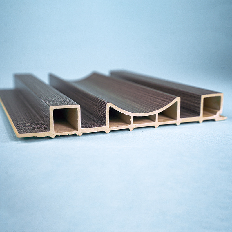 Shaped Extrusion Slat Wood Fiber WPC Wall Panel