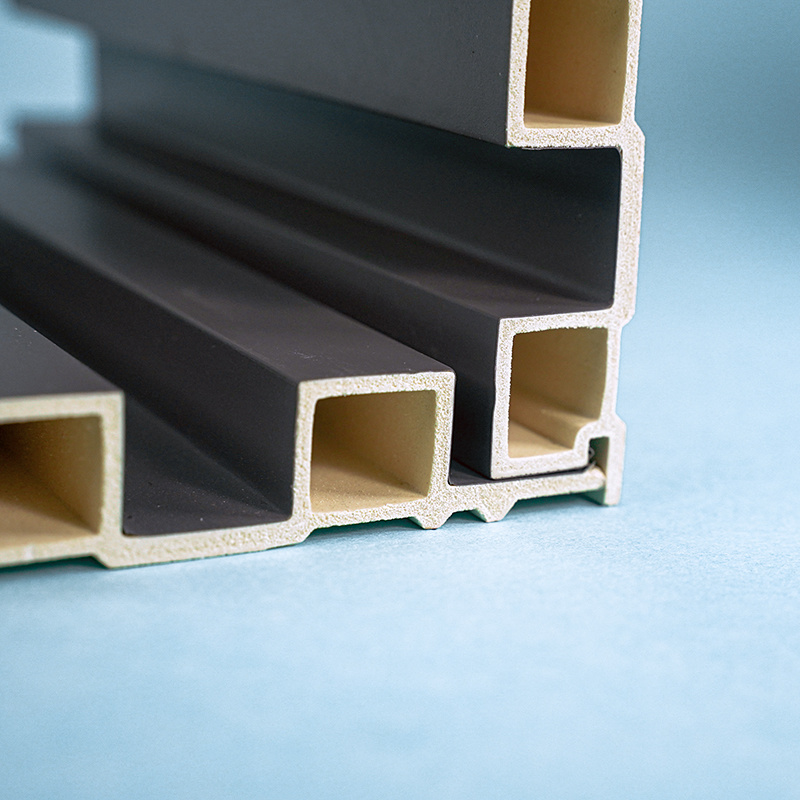 Shaped Extrusion Grille WPC Wall Panel