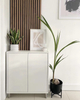 Interior Multi-Color Wood Slat Acoustic Sound-Absorbing Panel