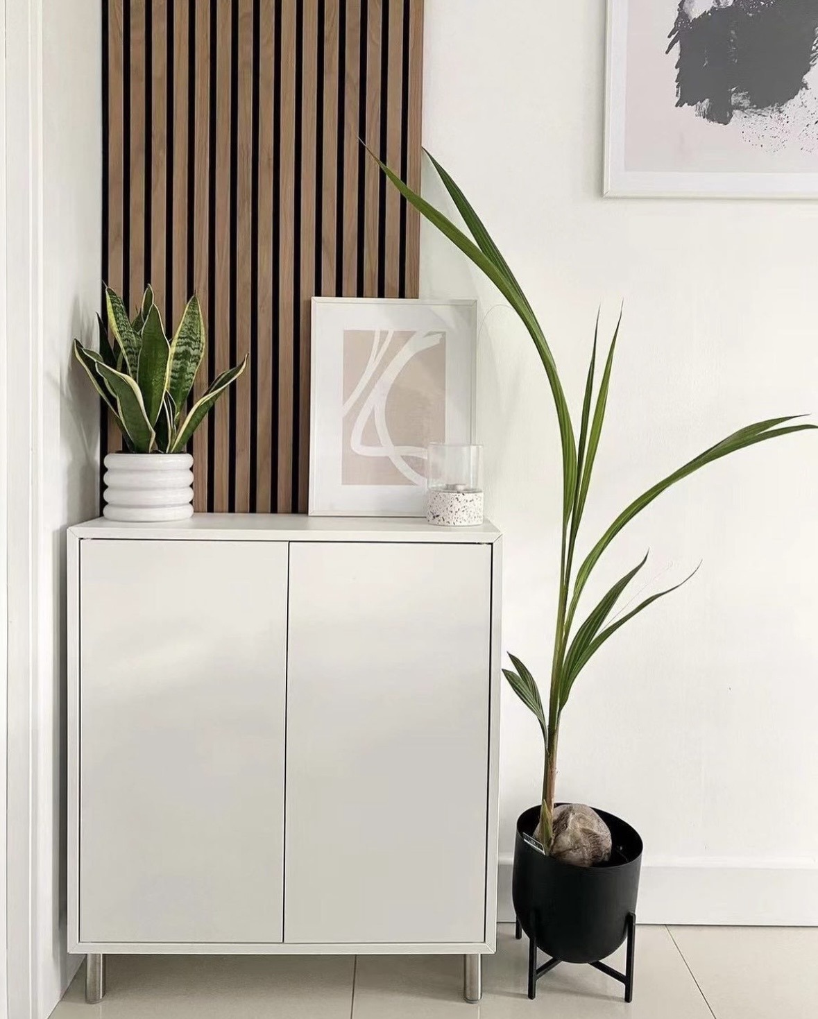 Interior Multi-Color Wood Slat Acoustic Sound-Absorbing Panel