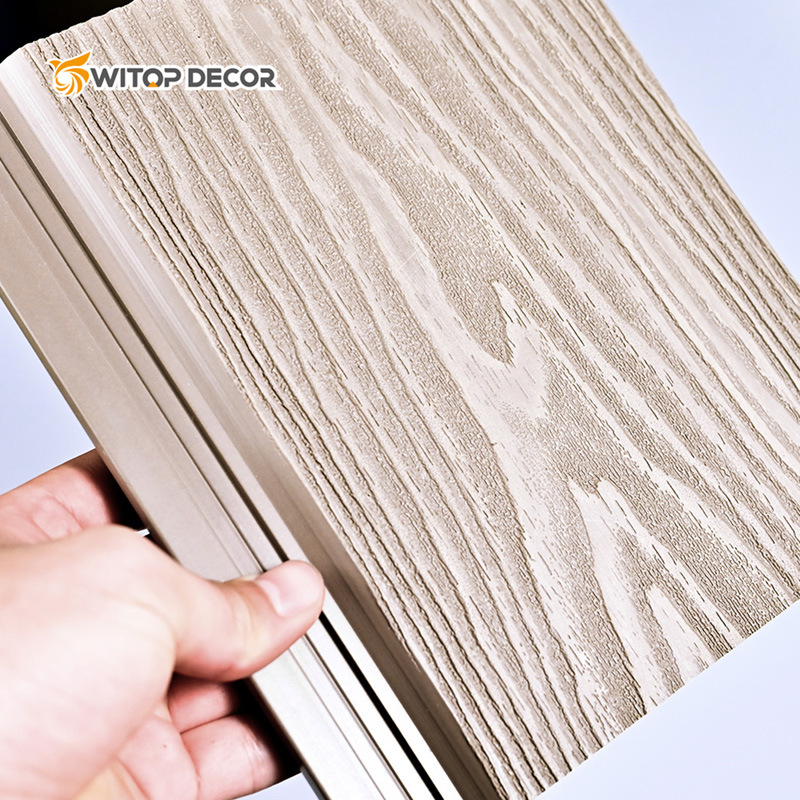 Exterior Outdoor Wall WPC Co-Extruded Fluted Cladding Panel