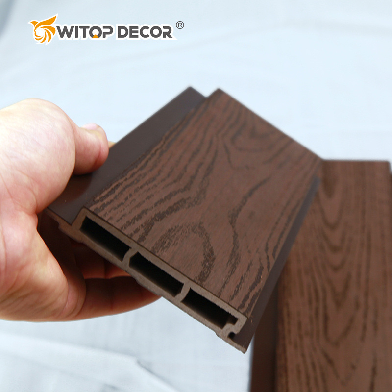 Exterior Waterproof WPC Wall Panel Decorative Plastic Wall Cladding