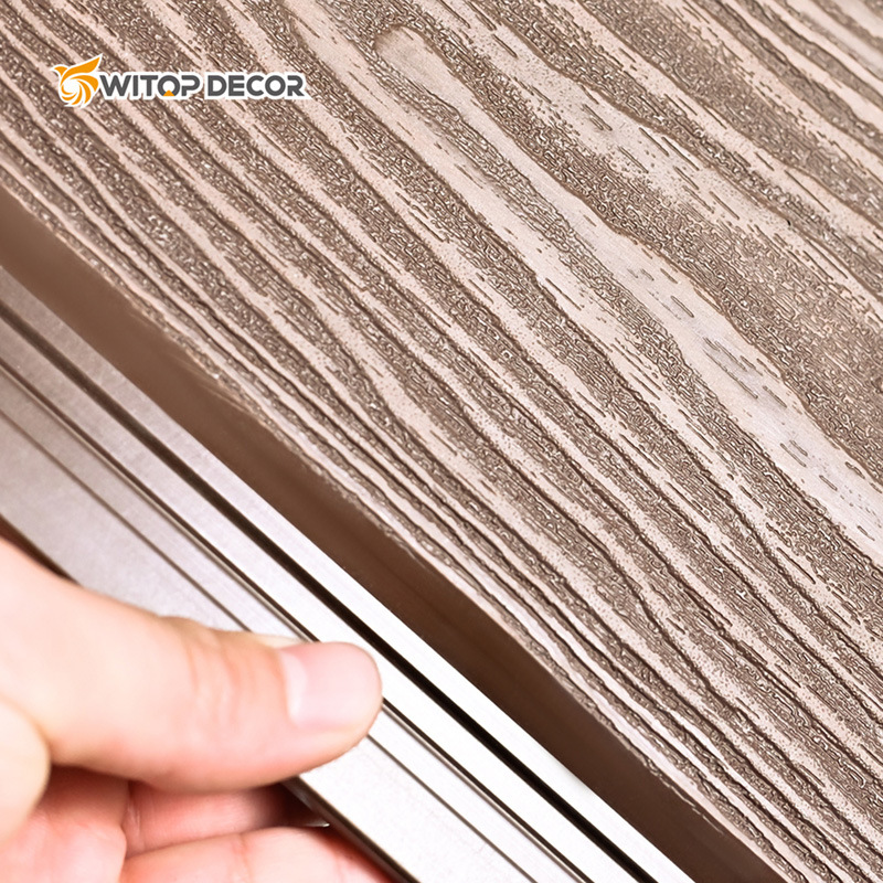 Exterior Co-Extrusion WPC Wall Panel Building Exterior Decoration
