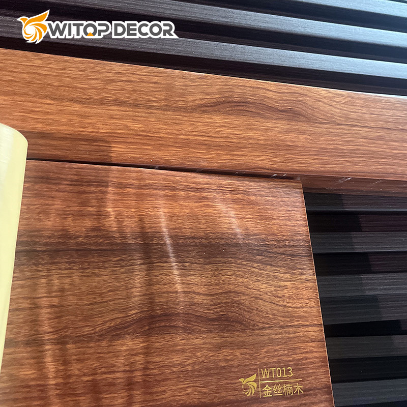 Art Bedroom Slat Wood Fiber WPC Wall Panel