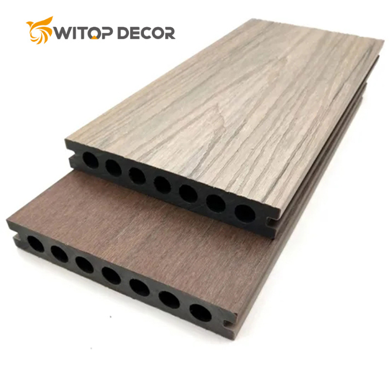 Easy Installation Co-Extrusion Capped WPC Decking Garden Flooring