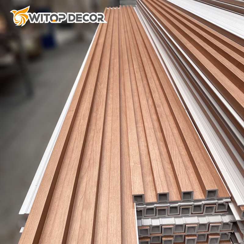 WPC Wall Indoor Cladding Panel Insect-Resistant Nut Tree Film