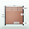 Co-Extrusion Modern WPC Fence