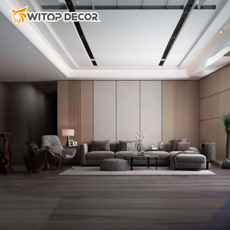 Witop WPC Waterproof Fireproof WPC Bamboo Charcoal Marble Wood Veneer Charcoal Panel
