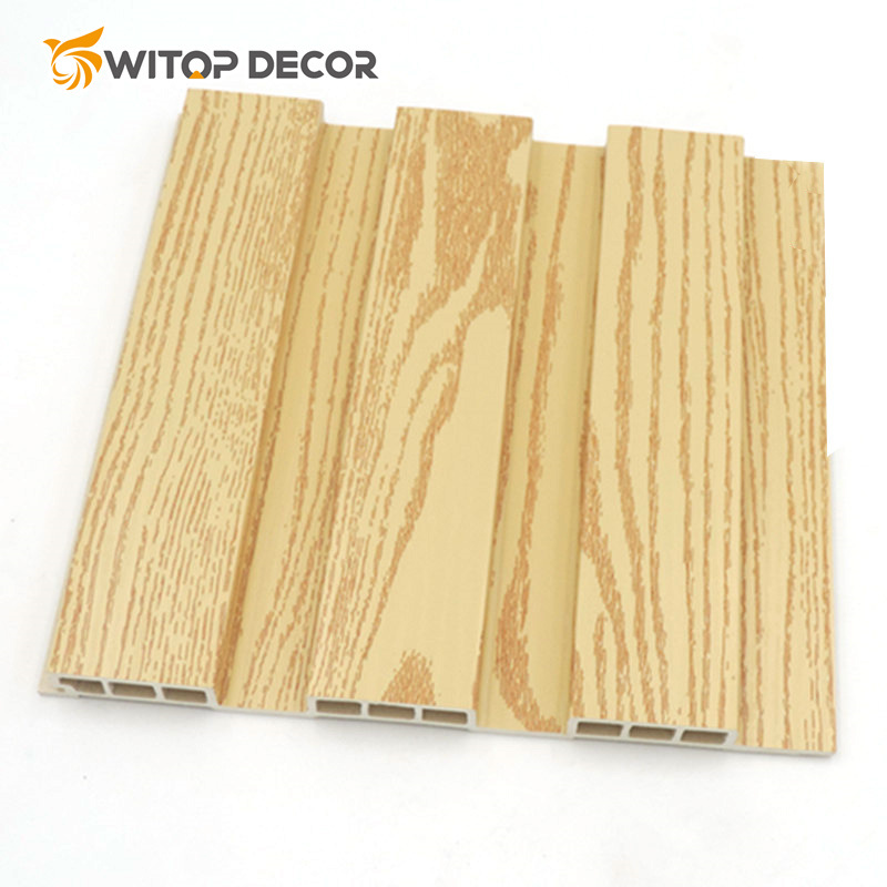 Easy Installation Wood Grain WPC Wall Panel for Interior Decoration