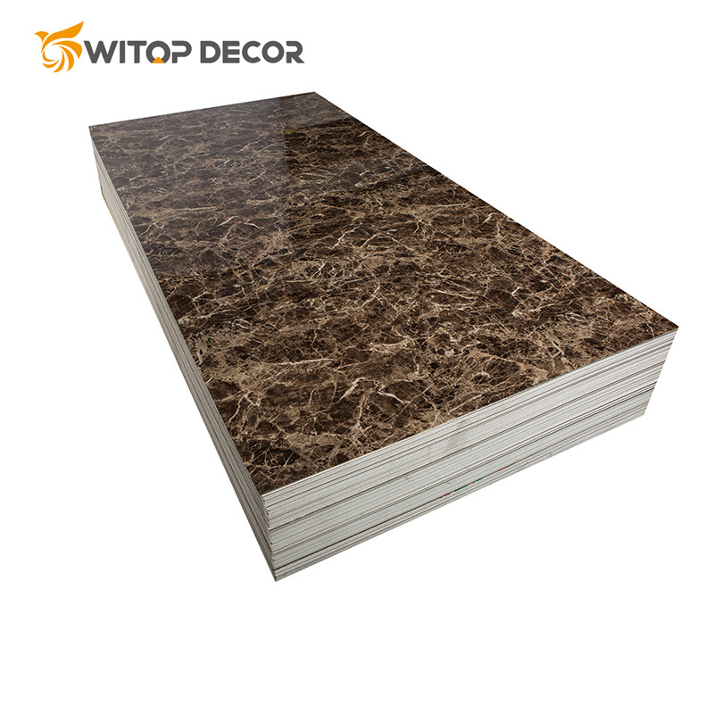 High Quality Waterproof Interior Wall Decoration PVC UV Marble Sheet Wall Panel