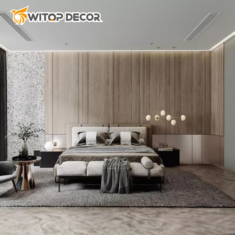 Factory Waterproof Interior Decorative Charcoal Panel Wood Veneer Bamboo Charcoal