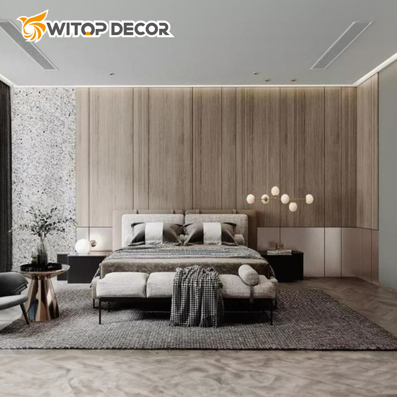 Factory Waterproof Interior Decorative Charcoal Panel Wood Veneer Bamboo Charcoal