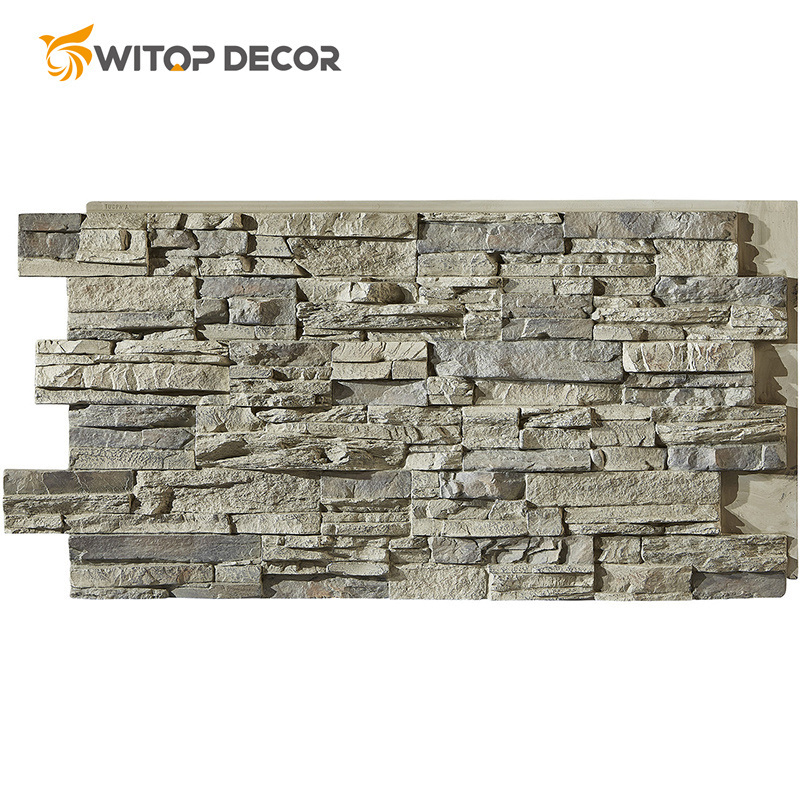 Factory Sale Split Stone PU Faux Veneer Stone