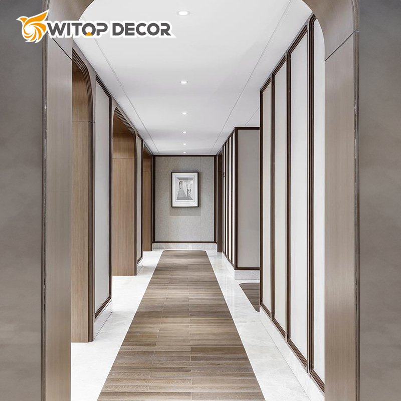 Factory Prices Bamboo Fiber Fireproof Finish Wall Decoration Wood Plastic Board